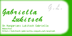 gabriella lukitsch business card